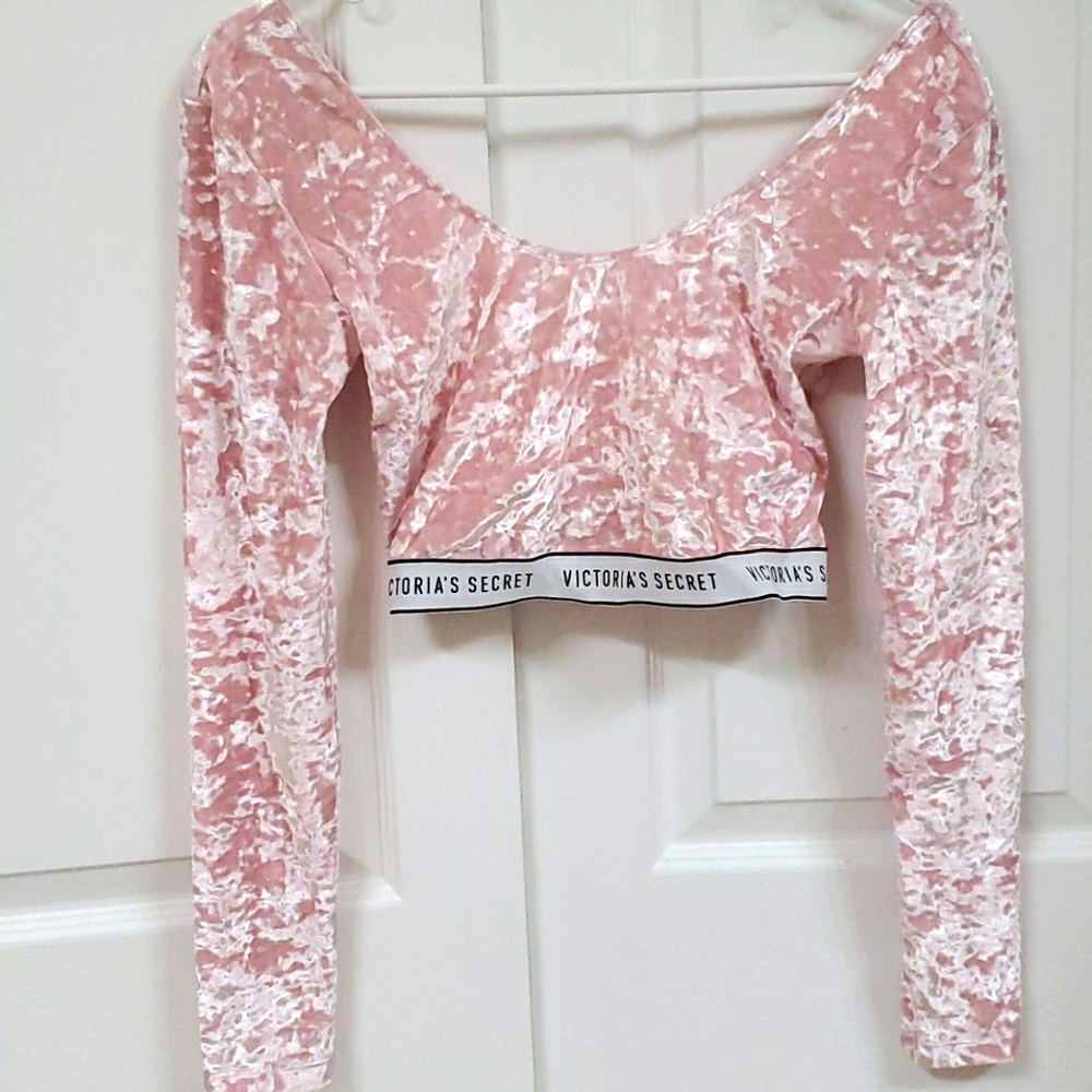 Victoria's Secret Velvet Crop Top